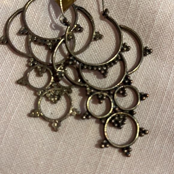 Brass Earrings - Picture 3 of 6